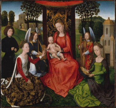 Die mystische Hochzeit der Heiligen Katharina von Hans Memling